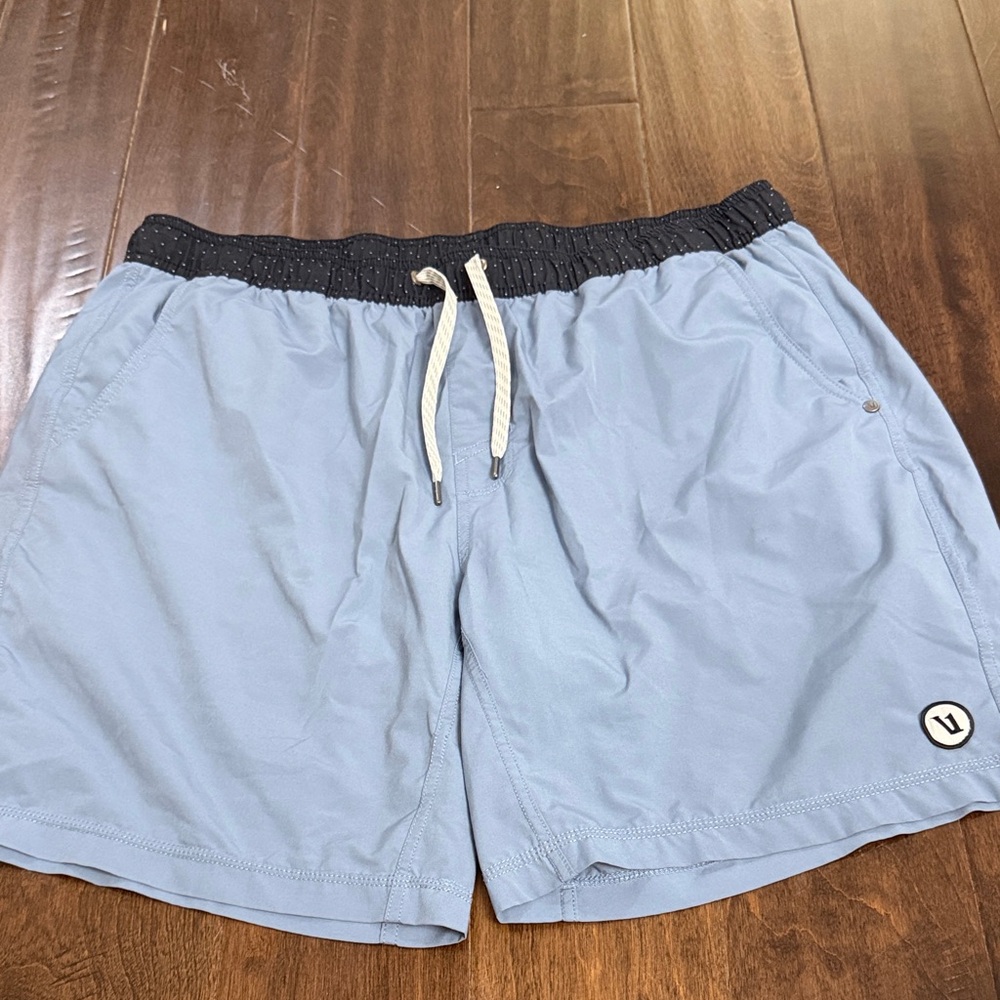 Vuori Light Blue Drawstring lined Shorts